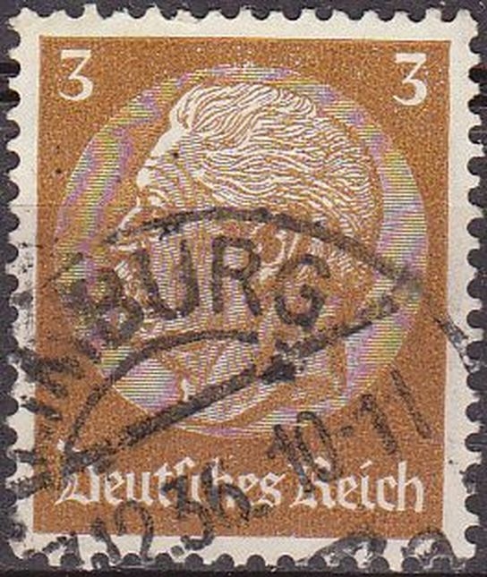 Alemania 1933 Scott 416 Sello º 85 Cumpleaños de Von Hindenburg 3 Deutsches Reich Allemagne Duitsland Germania Germany Alemagne Deutschland